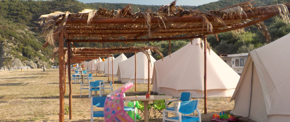 Σκηνή luxury στην θάλασσα 4 ατόμων