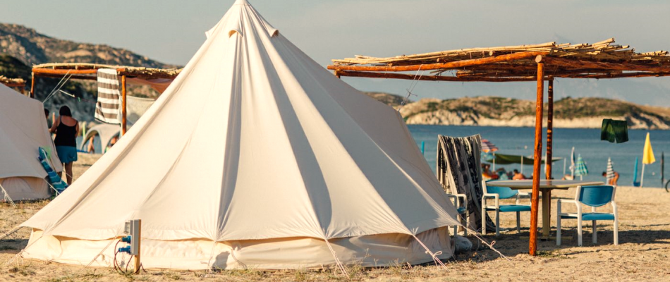 Σκηνή luxury στην θάλασσα 4 ατόμων