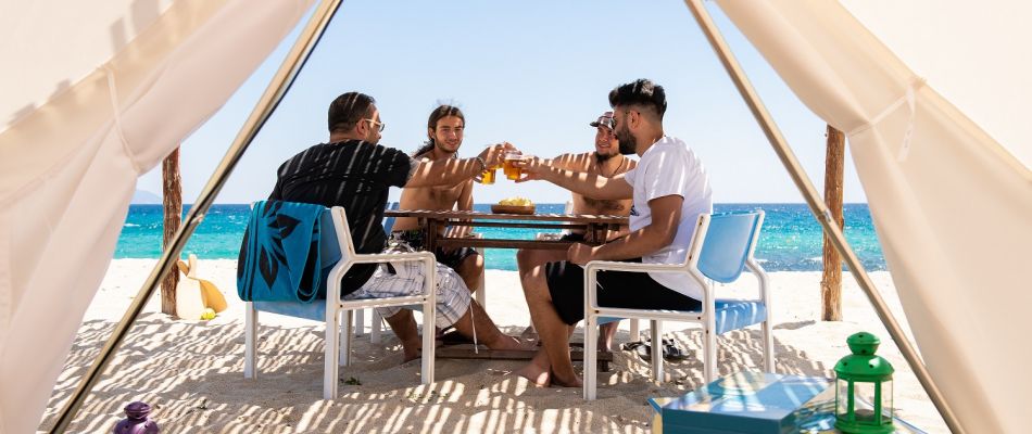 luxury beach tent