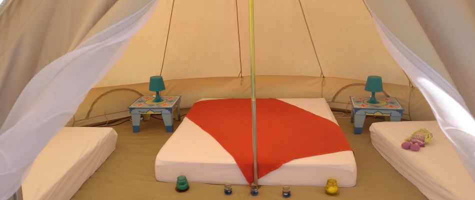 luxury beach tent